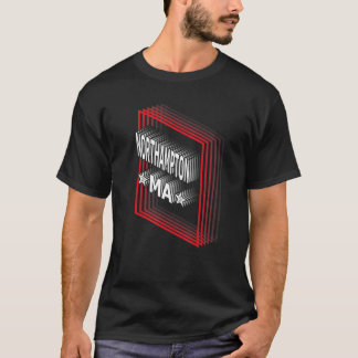 Retro Vaporwave Northampton Massachusetts MA T-shirt