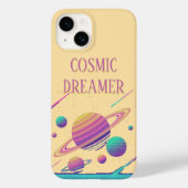 Retro Vaporwave Planeten Synthwave Case-Mate iPhone Case (Achterkant)