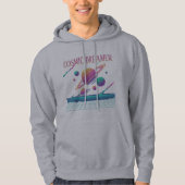 Retro Vaporwave Planets Synthwave Hoodie (Voorkant)