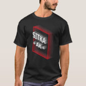 Retro Vaporwave Sitka Alaska AK T-shirt (Voorkant)