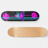 Retro Vaporwave Vibe Skateboard (Horizontaal)