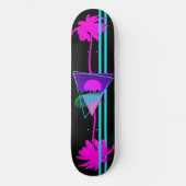 Retro Vaporwave Vibe Skateboard (Voorkant)