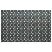 Retro Varied Polka Dots op Black Stof (Yard (91,4 cm))