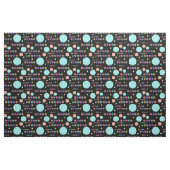 Retro Varied Polka Dots op Black Stof (Fat Quarter)