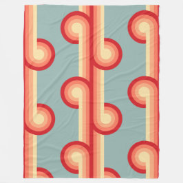 Retro vaste geometrische vormen patroon 3 fleece deken