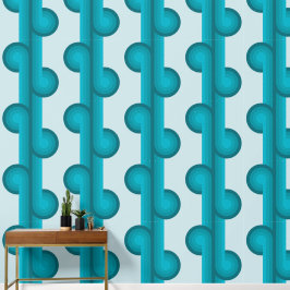 Retro vaste geometrische vormen patroon 4 behang