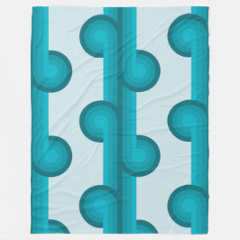 Retro vaste geometrische vormen patroon 4 fleece deken