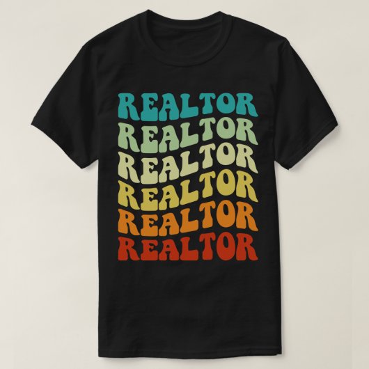 Retro Vastgoedmakelaar 1 T-shirt (Design voorkant)
