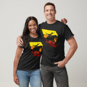 Retro-vaulting op het paard t-shirt (Unisex)