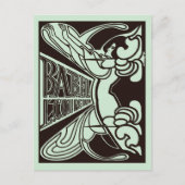 Retro vector art nouveau Babel Jan Toorop stijl Briefkaart (Voorkant)