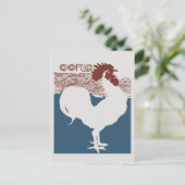 Retro vectorart nouveau French magazine cover Briefkaart (Staand voorkant)