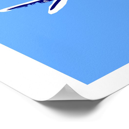 Retro vectorkunst van Sabena Airlines Poster (Hoek)