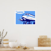 Retro vectorkunst van Sabena Airlines Poster (Keuken)