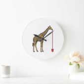 Retro Vectorontwerp van Giraffe Drankriet_1 Grote Klok (Huis)