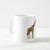 Retro Vectorontwerp van Giraffe Drankriet_1 Koffiemok (Voorkant links)