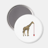 Retro Vectorontwerp van Giraffe Drankriet_1 Magneet (Voorkant / Achterkant)
