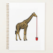 Retro Vectorontwerp van Giraffe Drankriet_1 Planner (Voorkant)