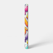 Retro veelkleurige Cartoon snoep Samsung Galaxy Hoesje (Linkerkant)