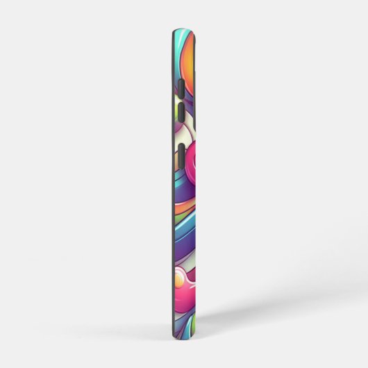 Retro veelkleurige Cartoon snoep Samsung Galaxy Hoesje (Rechterkant)