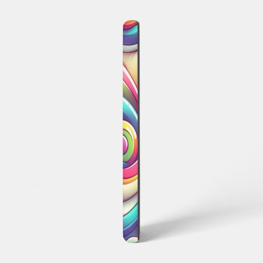 Retro veelkleurige Cartoon snoep Samsung Galaxy Hoesje (Linkerkant)