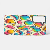 Retro veelkleurige Cartoon snoep Samsung Galaxy Hoesje (Achterkant horizontaal)