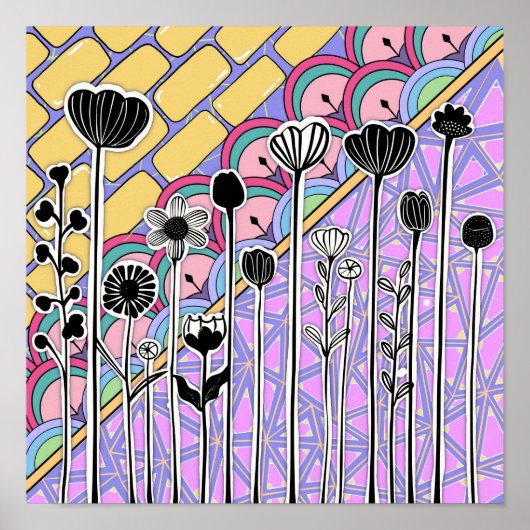 retro veer poster (Voorkant)