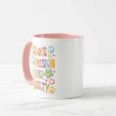 Retro Vegan Mok (Voorkant links)