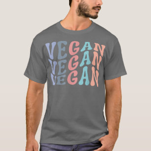 Retro Vegan op Plant gebaseerde Groovy Vegetarian T-shirt