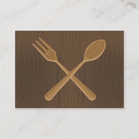 Retro Vegetable Bowl Visitekaartje (Achterkant)