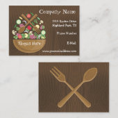 Retro Vegetable Bowl Visitekaartje (Voorkant / Achterkant)