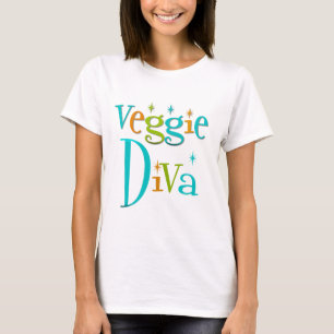 Retro Veggie Diva T-shirt
