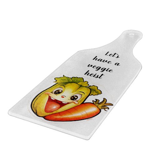 Retro veggies  snijplank (Hoek)