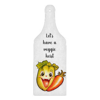 Retro veggies  snijplank