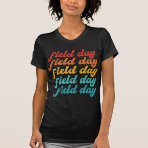 Retro Velddag Gele velddag Spelleraren T-shirt