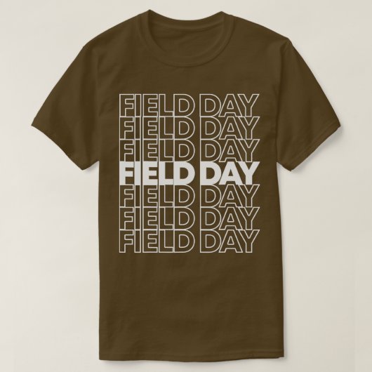 Retro-veldedag T-shirt (Design voorkant)