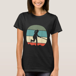 Retro veldhockeymeisje t-shirt