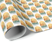 Retro Venetië Italië Inpakpapier – Gondola (Rol Hoek)