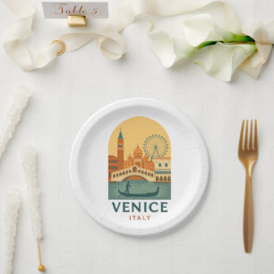 Retro Venetië Italië Reis Papieren Borden – Retro Bordje