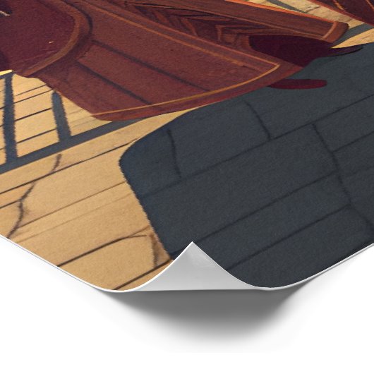 Retro Venetië Travel Poster (Hoek)