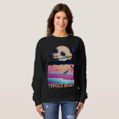 Retro Venice Beach California Souvenir Surf Trui (Voorkant volledig)