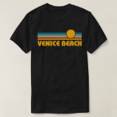 Retro Venice Beach California Sunset T-shirt (Design voorkant)