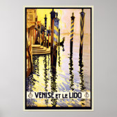  Retro Venice Italië Reisposter Poster (Voorkant)