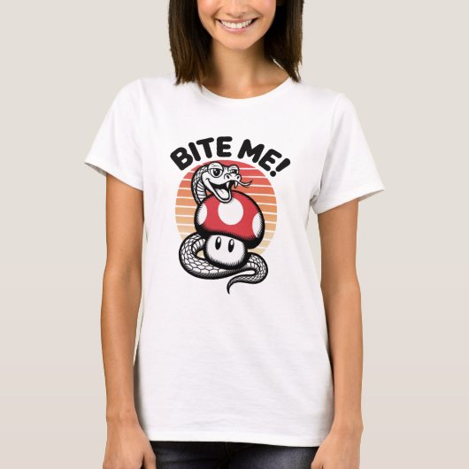 Retro Venom – Bite Me! T-shirt (Voorkant)