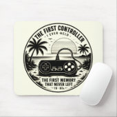 Retro ventage gamers ontwerp muismat (Met muis)