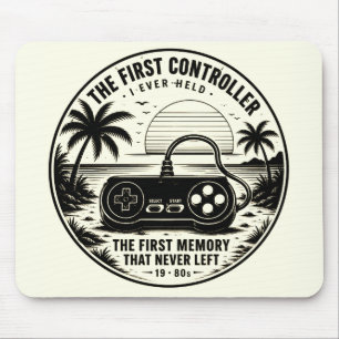 Retro ventage gamers ontwerp muismat