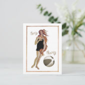 Retro Venus Briefkaart (Staand voorkant)