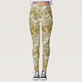 Retro Verbrande Australische Landtuin Leggings
