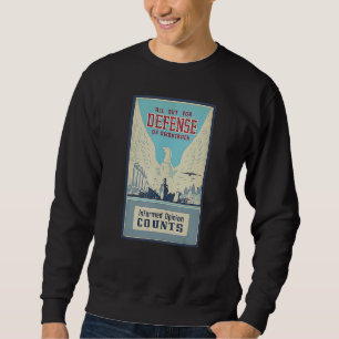 Retro verdediging van democratie politiek begin WO Trui