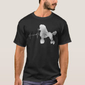  Retro Verdrukte hartslag Wieg Dog Gift T-shirt (Voorkant)