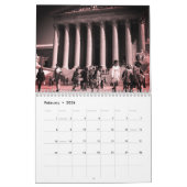 retro Verenigde Staten steden Kalender (Feb 2026)